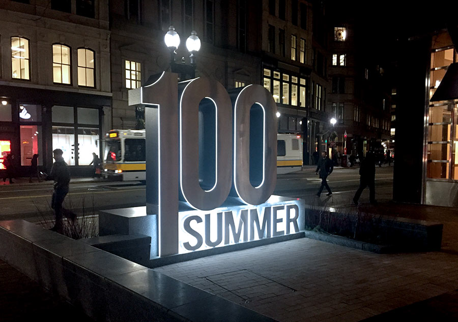 100 Summer Street Boston Signage