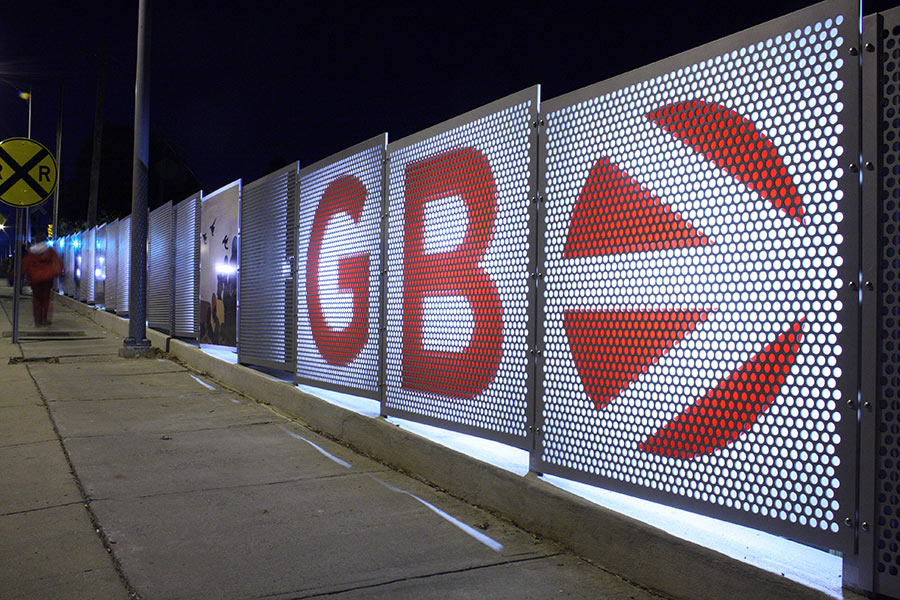 Golden Belt Illuminated Wall