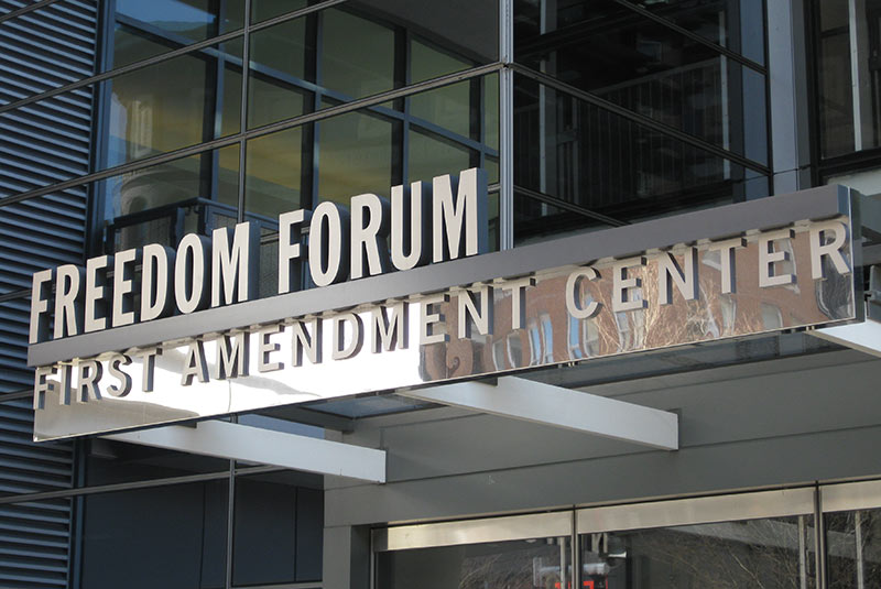 Newseum Exterior Branding