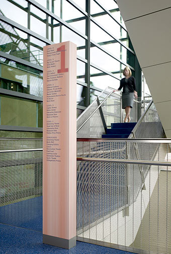 Newseum Wayfinding Pylon