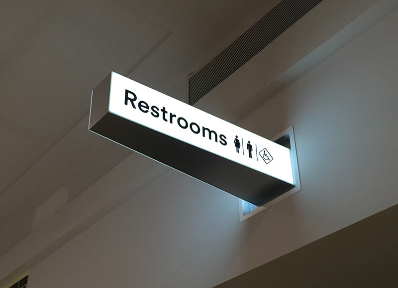 Roosevelt Field Mall Restroom Signage