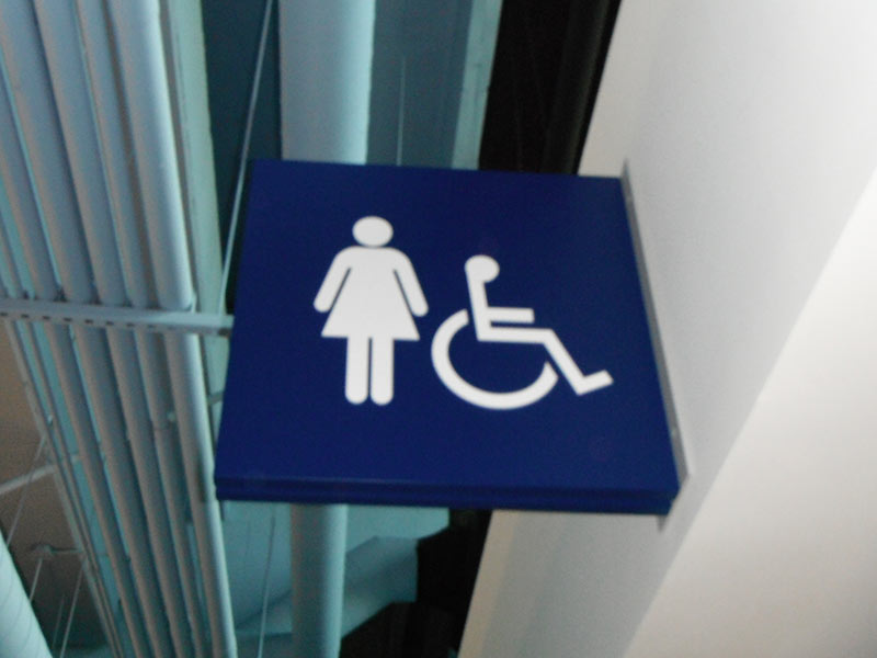 Tampa Bay Lightning Restroom Signage