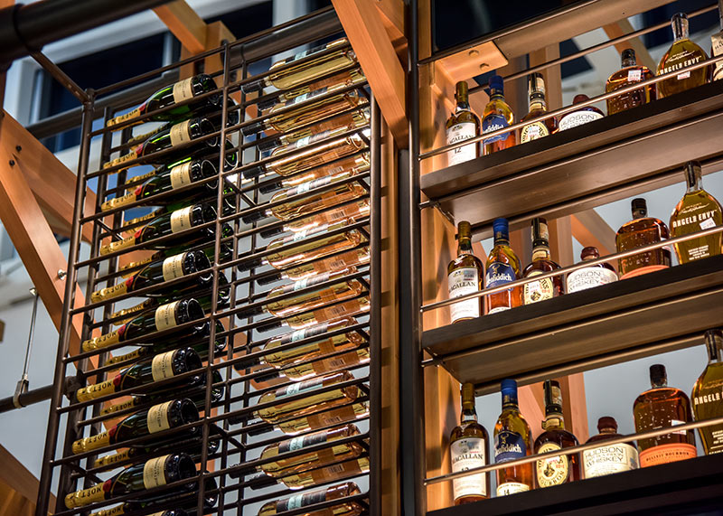 Tanglewood Grille Restaurant Wine Rack