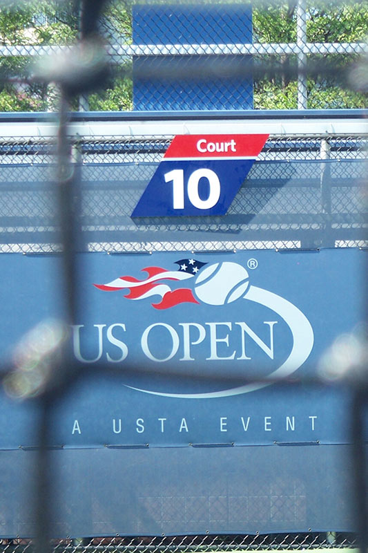 USTA Stadium Signage